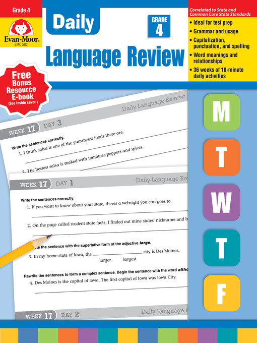 Title details for Daily Language Review, Grade 4 by Evan-Moor Educational Publishers - Wait list